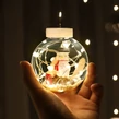 Vianočná LED svetelná reťaz s guľami, figúrky snehuliakov, studená biela, 3m