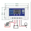 Obraz 6/8 - Digitálny programovateľný regulátor nabíjania pre solárny panel, 12V / 24V, 20A