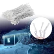 180 LED 8-programový vianočný cencúľový svetelný reťaz, 8,5 m - teplá biela