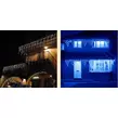 Obraz 5/10 - 180 LED 8-programová vianočná cencúľová svetelná reťaz, 8,5 m - modrá