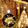 180 LED 8 programových vianočných svetielok, 8,5 m, 8,5 m - teplá biela