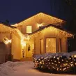 Obraz 1/13 - 180 LED 8-programový vianočný cencúľový svetelný reťaz, 8,5 m - teplá biela