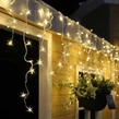 180 LED 8 programových vianočných svetielok, 8,5 m, 8,5 m - teplá biela
