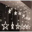 Obraz 1/7 - 8 programový svetelný záves s hviezdami, stohovateľný, 250 cm - studená biela