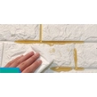Obraz 10/10 - Samolepiaca nálepka na stenu s 3D dekorom s tehlovým efektom, biela tapeta 70x77x0,6 cm