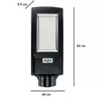 Obraz 7/7 - Solárne pouličné osvetlenie LED so senzorom pohybu + diaľkové ovládanie - 400 W, 936 LED 
