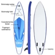 Sada dosky Elite® SUP s veslom, pumpou, príslušenstvom 10'6