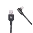 Daewoo USB kábel, 2 metre, Iphone, čierny