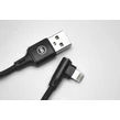 Daewoo USB kábel, 2 metre, Iphone, čierny