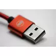 Obraz 3/4 - Daewoo USB kábel, 2 metre, typ C, červený