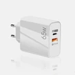 33W rýchlonabíjací napájací adaptér, QC3.0, pripojenie USB a Type-C 