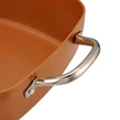Royalty Line Copper Pan multifunkčná štvorcová panvica, fritéza, RL-CD24
