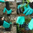 Obraz 7/10 - Odolné záhradné rukavice na sadenie so zosilnenými kopacími pazúrmi