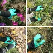 Obraz 4/10 - Odolné záhradné rukavice na sadenie so zosilnenými kopacími pazúrmi