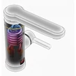 Prietokový ohrievač vody Inox s displejom, spodný výstup 3000 W