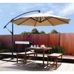 Elite Garden® prémiový závesný slnečník s držiakom, 3 metre, béžový