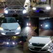 Pár LED žiaroviek do automobilových svetlometov C6 s päticou H1 - studená biela