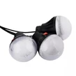 Multifunkčná LED lampa a powerbanka so solárnym panelom, 3 žiarovky 