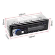 Hlavná jednotka autorádia Bluetooth 1 DIN, port USB/microSD/AUX, 4×60W, JSD-520