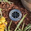 Diskové svetlá Sada 8 LED solárnych dráhových značkovačov, teplá biela