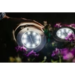 Diskové svetlá Sada 8 LED solárnych dráhových značkovačov, teplá biela