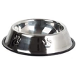 Miska pre psov z nehrdzavejúcej ocele, miska na kŕmenie s protišmykovým, vypuklým vzorom labiek, 15,5 cm
