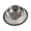 Miska pre psov z nehrdzavejúcej ocele, miska na kŕmenie s protišmykovým, vypuklým vzorom labiek, 15,5 cm
