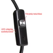 OTG Endoskopická kamera so zabudovaným LED osvetlením, USB a microUSB pripojením, 5 metrov