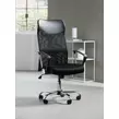 Obraz 3/10 - Ergonomická kancelárska stolička s vysokým operadlom v čiernej farbe s chrómovými nohami