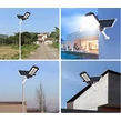 Extra jasné LED solárne pouličné svietidlo s diaľkovým ovládaním, pohybovým senzorom, 500W