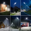 Extra jasné LED solárne pouličné svietidlo s diaľkovým ovládaním, pohybovým senzorom, 500W