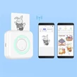 Prenosná mini tlačiareň napájaná batériou, inteligentná tlačiareň s termálnym papierom, pripojenie bluetooth