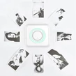 Prenosná mini tlačiareň napájaná batériou, inteligentná tlačiareň s termálnym papierom, pripojenie bluetooth