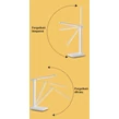 Stolná LED lampa s nastaviteľnou teplotou farieb a jasom s držiakom na telefón, 5W