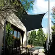 Obraz 7/10 - Slnečná plachta - tienidlo na terasu, balkón a záhradu 3x3 m grafitovo sivá - polyester (nepremokavá)