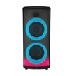 Bluetooth karaoke reproduktor napájaný batériou s mikrofónom, diaľkovým ovládaním a LED svetlami