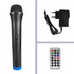 Obraz 9/9 - Bluetooth karaoke reproduktor napájaný batériou s mikrofónom, diaľkovým ovládaním a LED svetlami