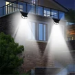 Pohybový senzor, 122 LED solárna lampa so širokým projekčným uhlom