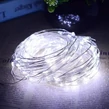 100 LED 8 Program Vnútorné mikro LED vianočné stromčekové svetlo 11,5 metra - studená biela