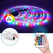 5 metrový vodotesný RGB LED pásový set s diaľkovým ovládaním a napájaním