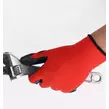 Obraz 5/5 - 12 párov univerzálnych montážnych rukavíc, ochranné rukavice s máčanou dlaňou, veľkosť 10, červené