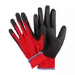 Obraz 3/5 - 12 párov univerzálnych montážnych rukavíc, ochranné rukavice s máčanou dlaňou, veľkosť 10, červené