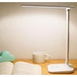 Stolná LED lampa s nastaviteľným jasom a napájacím adaptérom, biela