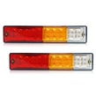 Sada zadných svetiel pre nákladné vozidlá, prívesy, LED, 2ks, 24V