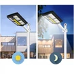 800W solárne LED pouličné osvetlenie s držiakom, diaľkovým ovládaním, snímačom pohybu - extra jasné