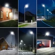 800W solárne LED pouličné osvetlenie s držiakom, diaľkovým ovládaním, snímačom pohybu - extra jasné