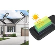 Solárne LED svetlo so senzorom pohybu, nástenným držiakom a diaľkovým ovládaním, 200 W, 150 LED diód