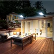 Solárne LED svetlo so senzorom pohybu, nástenným držiakom a diaľkovým ovládaním, 200 W, 150 LED diód
