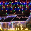 25 metrov, 500 LED vianočný svetelný reťazec, šumivý svetelný reťazec s farebným a studeným bielym svetlom
