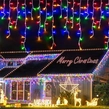Obraz 3/5 - 25 metrov, 500 LED vianočný svetelný reťazec, šumivý svetelný reťazec s farebným a studeným bielym svetlom